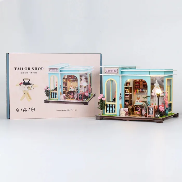 Necklaces Miniatures by NC Tailor Shop with Furniture and Light Diy Kit