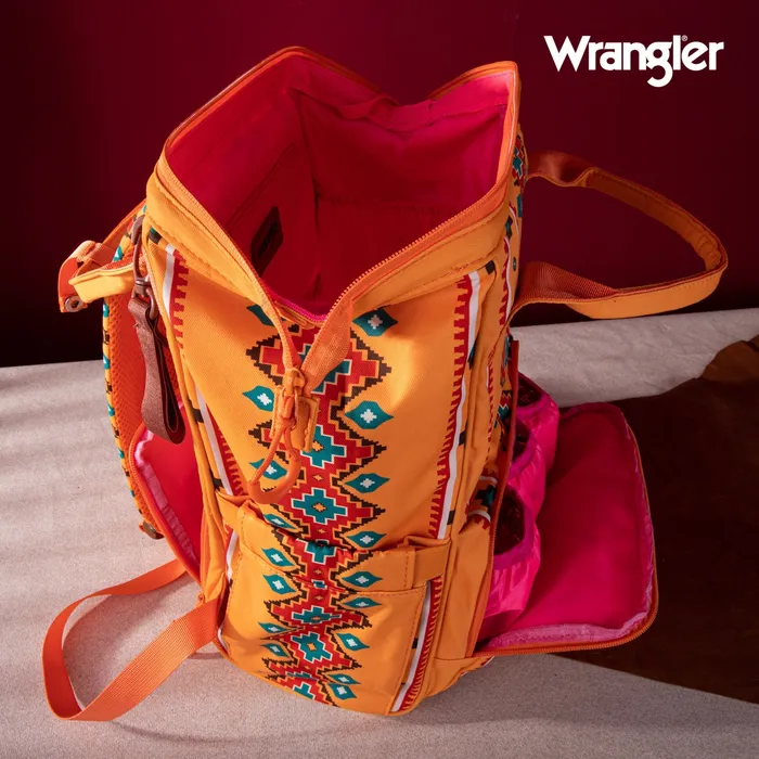 Necklaces MONTANA WEST WRANGLER ALLOVER AZTEC PRINTED BACKPACK LIGHT ORANGE
