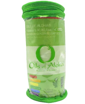 Necklaces OILSOFALOHA Oils of Aloha Rainbow 6 Bar Soap Collection
