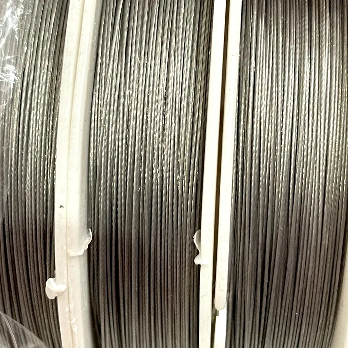 Necklaces Peppy Beads 100m Reel of 045mm Silver Color Tiger Tail Wire for Jewelry Making