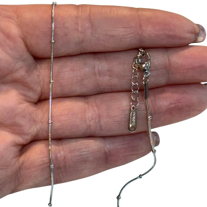 Necklaces Peppy Beads Waterproof Stainless Steel Snake Chain With Balls Necklace Ready Snake Chain Necklace Necklaces Peppy Beads Waterproof Stainless Steel Snake Chain With Balls Necklace Ready Snake Chain Necklace