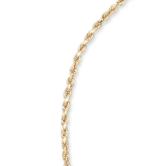 Necklaces RACHEL LYNN CHICAGO 14 Karat Solid Gold 3mm Rope Chain Necklace Necklaces RACHEL LYNN CHICAGO 14 Karat Solid Gold 3mm Rope Chain Necklace