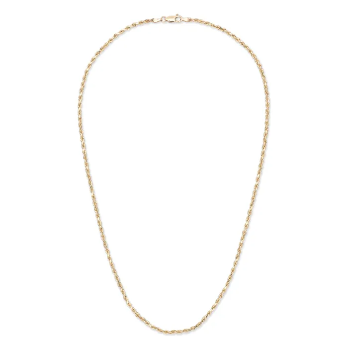 Necklaces RACHEL LYNN CHICAGO 14 Karat Solid Gold 3mm Rope Chain Necklace