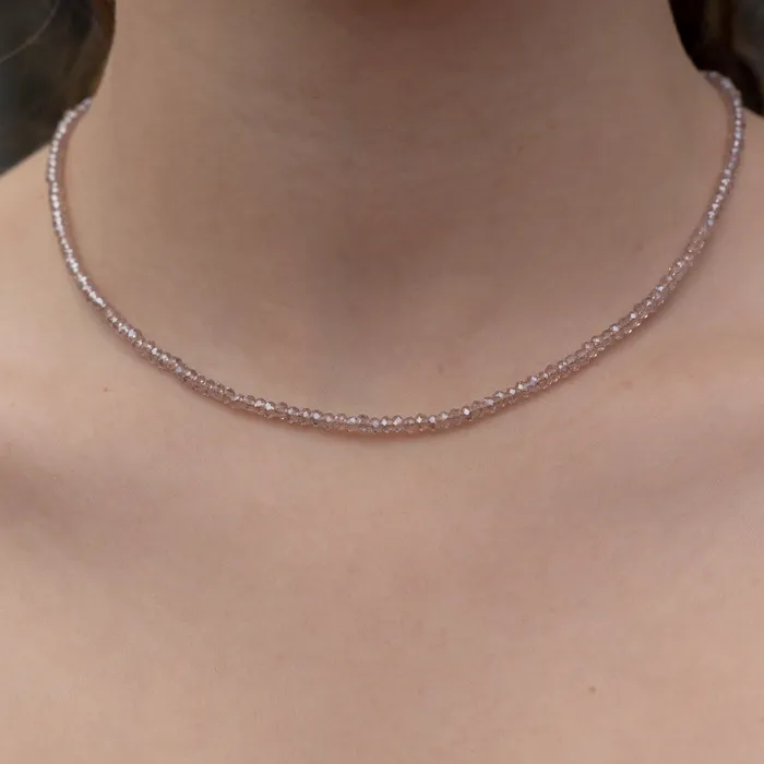 Necklaces RACHEL LYNN CHICAGO 2mm Itsy Sheer Lavender Quartz Beaded Necklace