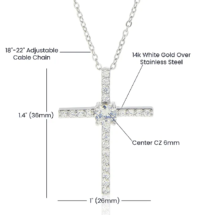 Necklaces ShineOn Fulfillment Cubic Zirconia Crystal Necklace Romans 1212