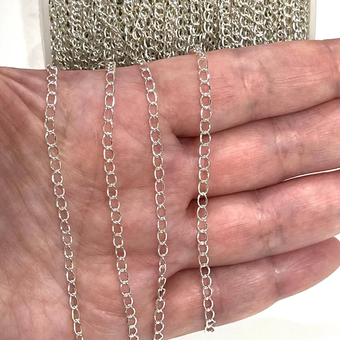 Necklaces Silver Plated Extender Chain 3mm Silver Plated Extender Chain 1 Meter33Feet Extender Chain Peppy Beads Necklaces Silver Plated Extender Chain 3mm Silver Plated Extender Chain 1 Meter33Feet Extender Chain Peppy Beads