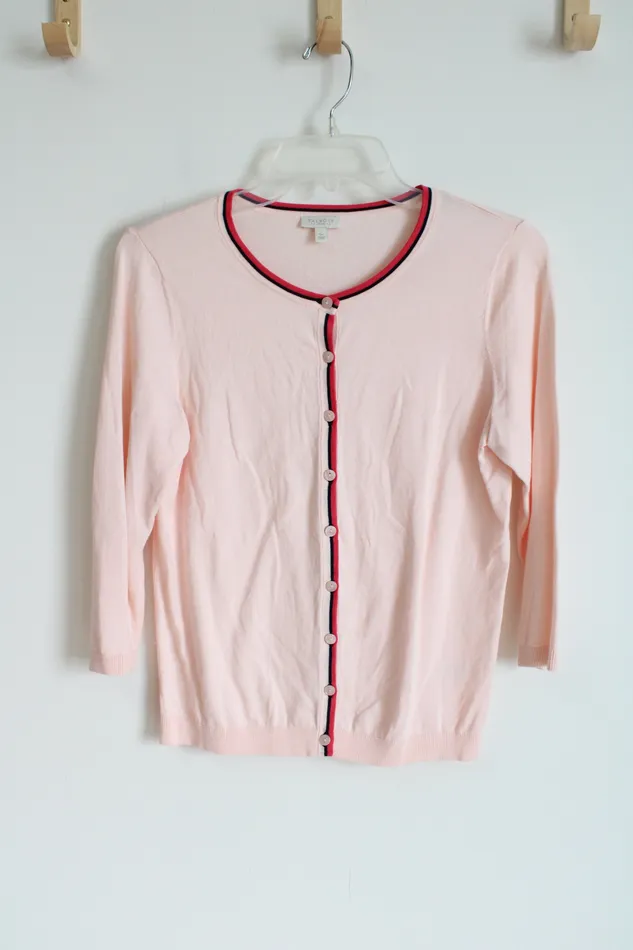 Necklaces Talbots Talbots Light Pink Knit Cardigan S Petite