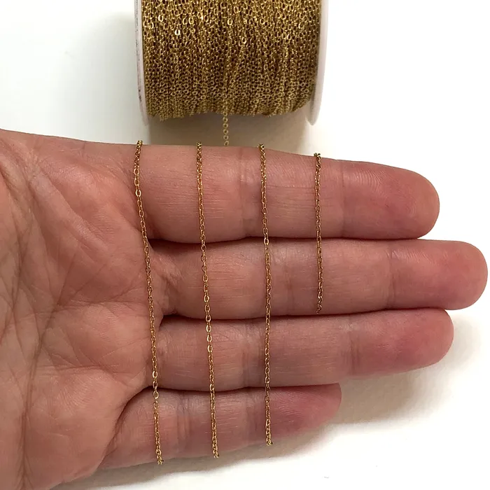 Necklaces Waterproof Stainless Steel 24Kt Gold Filled Cable Chain Gold Filled Soldered Stainless Steel Chain 12mm Peppy Beads Necklaces Waterproof Stainless Steel 24Kt Gold Filled Cable Chain Gold Filled Soldered Stainless Steel Chain 12mm Peppy Beads