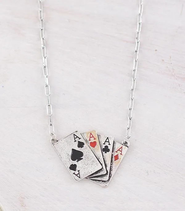 Necklaces YKT WESTERN FOUR ACES NECKLACE