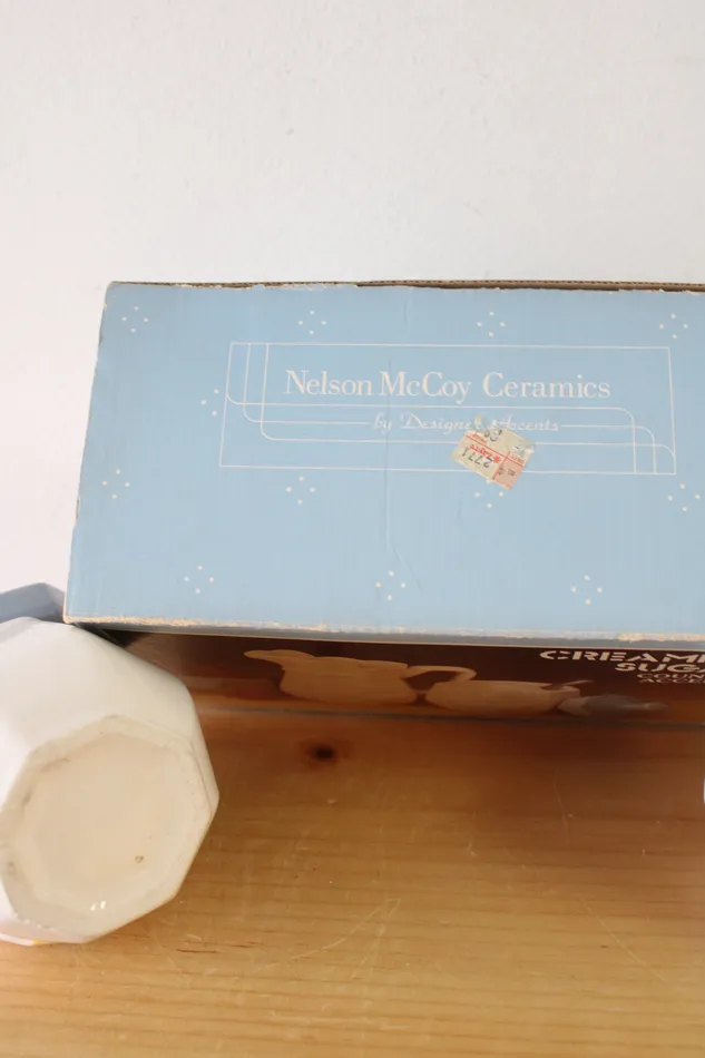 Nelson McCoy Nelson McCoy Ceramics Country Accents Creamer Sugar Set Earrings