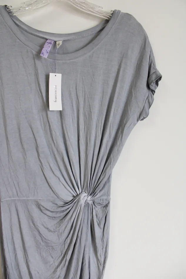 NEW Alya Gray Knot Dress S Francescas Rings