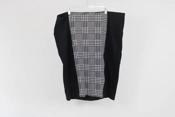 NEW Lane Bryant Black Houndstooth Skirt 28 Lane Bryant Rings