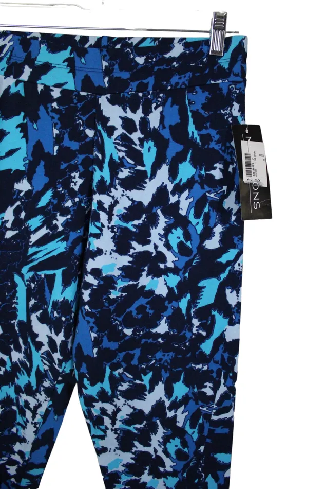 NEW Notations Blue Capri Legging M Notations Rings