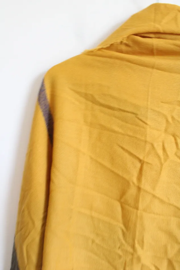 NEW Stitch Fix Octavia Annita Striped Mustard ScarfShawl Jubilee Thrift Earrings