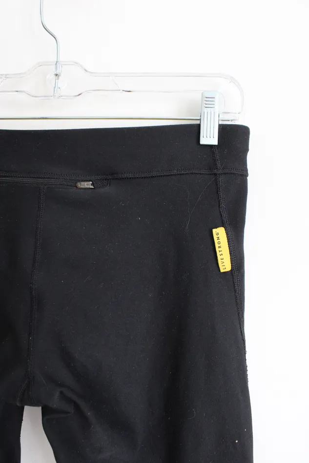 Nike Rings Nike Black Yellow Livestrong Capri Legging S