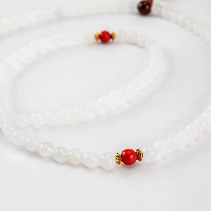 Nirvana Mala White Onyx Mala Rings