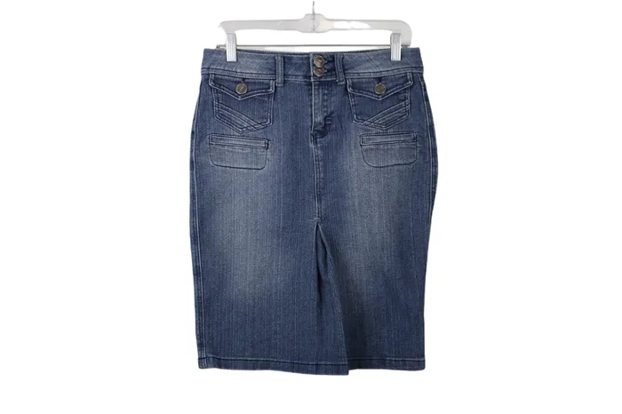 No Fuze Earrings No Fuze Jeans Denim Skirt 78
