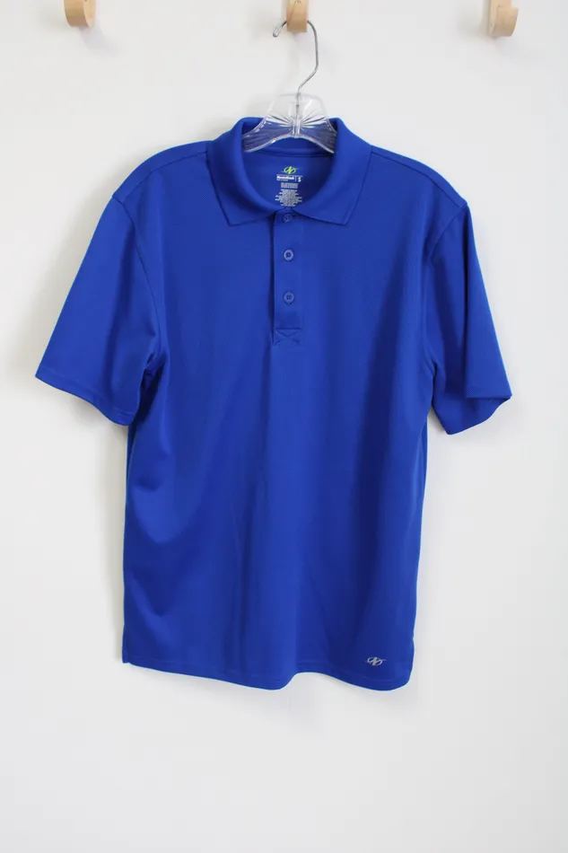 NordicTrack NordicTrack Cobalt Blue Polo Shirt S Rings