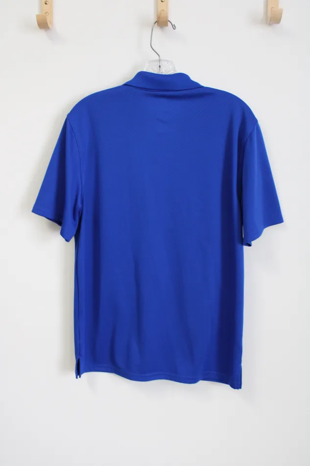 NordicTrack NordicTrack Cobalt Blue Polo Shirt S Rings