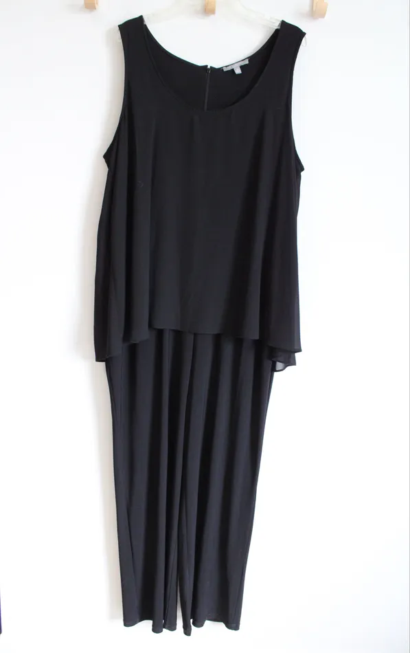 NY Collection NY Collection Black Romper 3X Rings