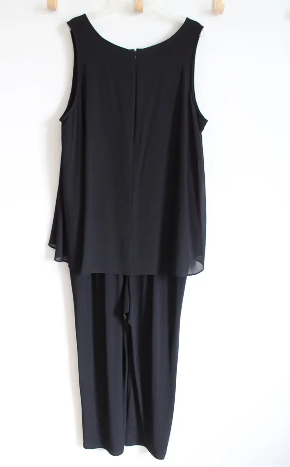NY Collection NY Collection Black Romper 3X Rings