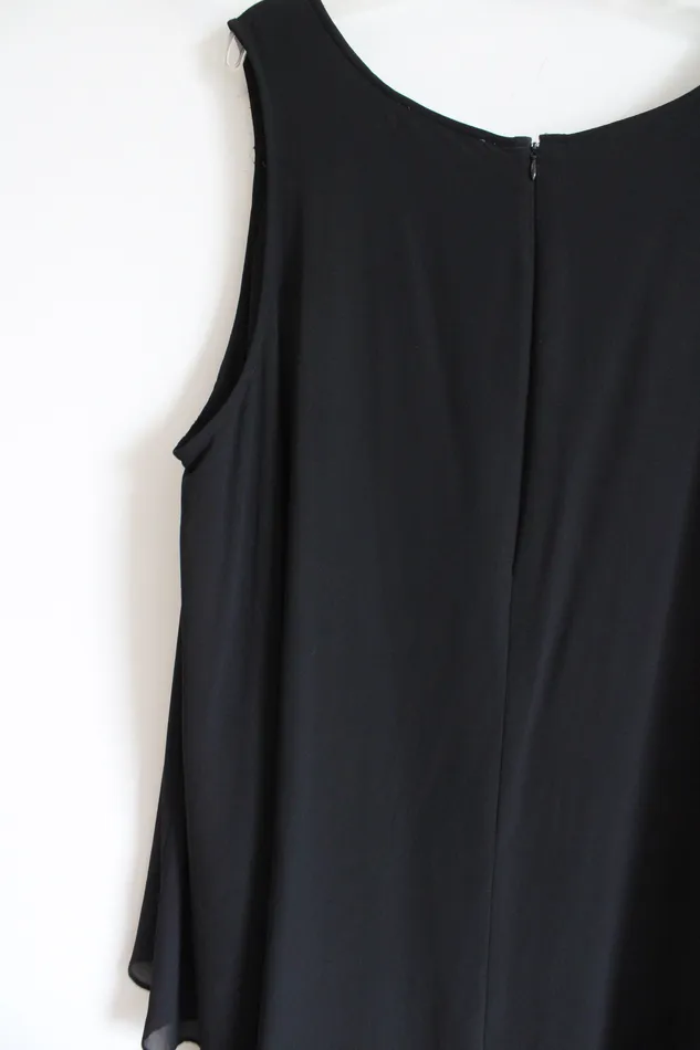 NY Collection NY Collection Black Romper 3X Rings