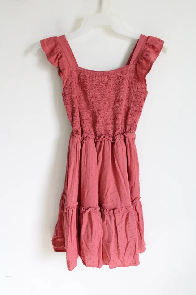 Old Navy Earrings Old Navy Terracotta Swiss Dot Tiered Dress 1416