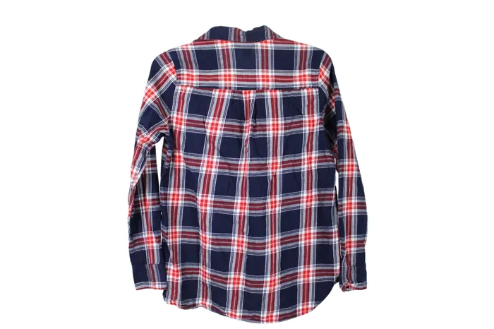 Old Navy Rings Old Navy Blue Plaid Flannel Shirt S