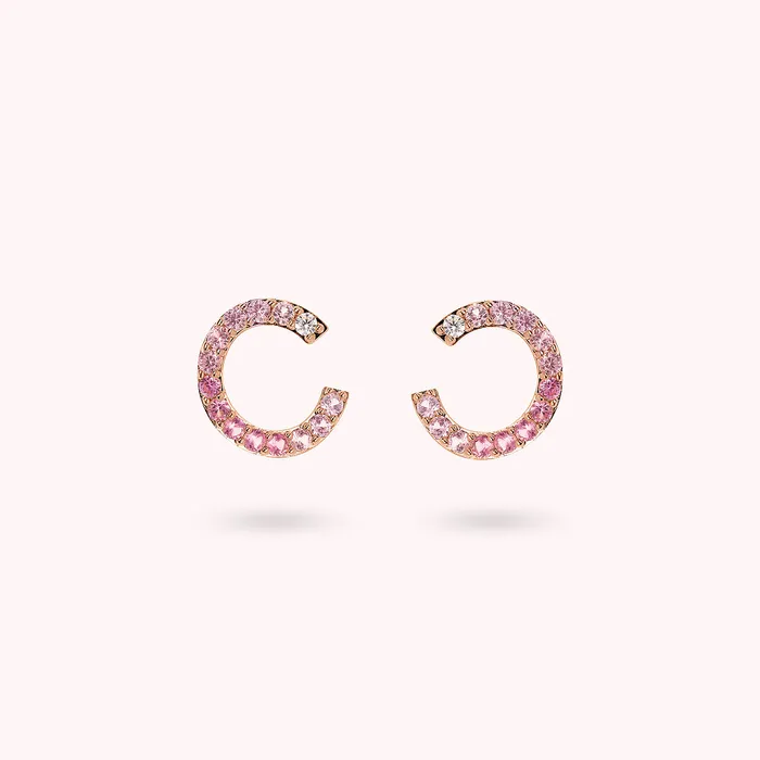 Orecchini a Lobo Semicerchio con Cubic Zirconia Bronzallure Earrings