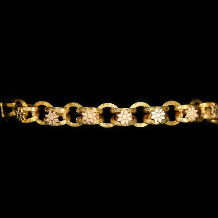OTC Bracelets Victorian 18K Yellow Gold Link Bracelet