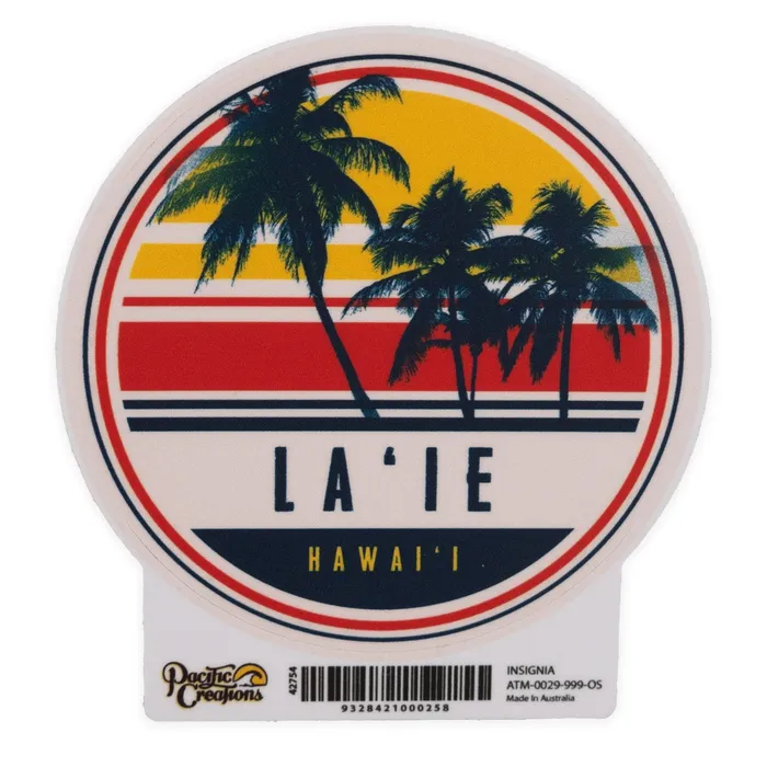 Pacific Creations insignia LaieHawaii Vinyl Sticker TANKSTREAM Earrings