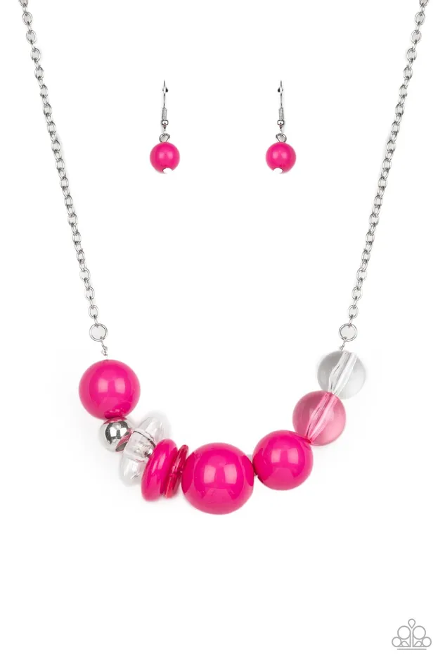 Paparazzi Accessories Bauble Bonanza Pink Earrings