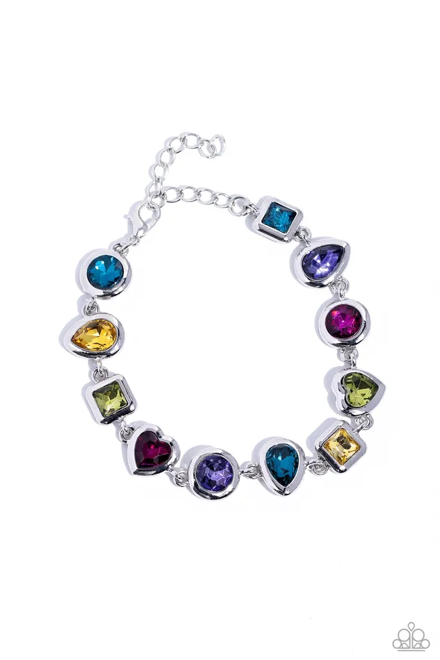 Paparazzi Accessories Earrings Actively Abstract Multi