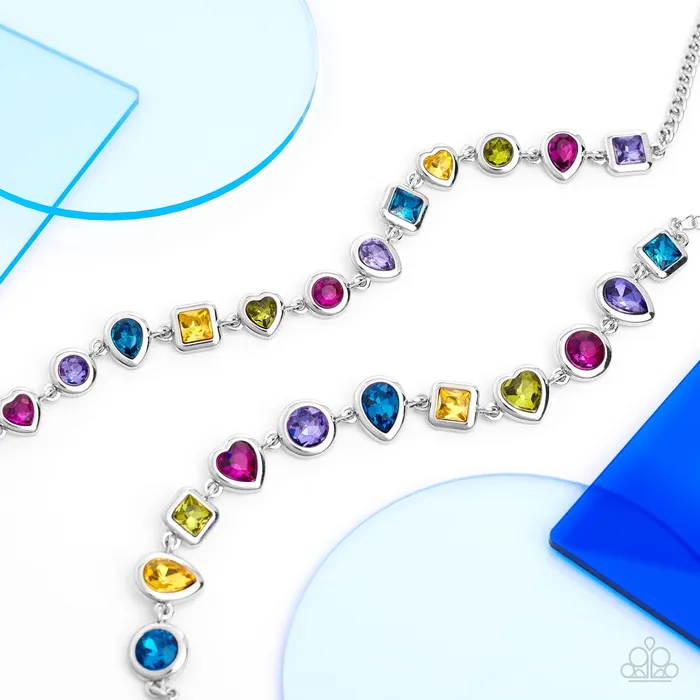 Paparazzi Accessories Earrings Actively Abstract Multi