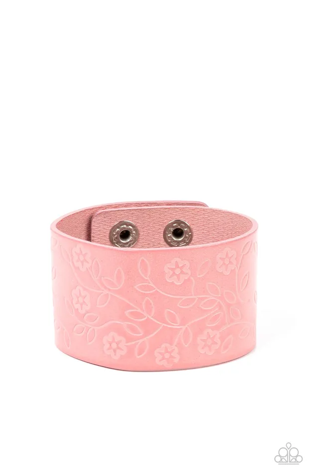 Paparazzi Accessories Earrings Rosy Wrap Up Pink