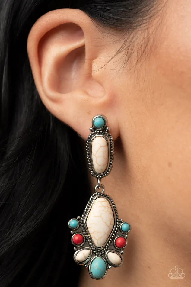 Paparazzi Accessories Earrings Terrestrial Talisman Multi
