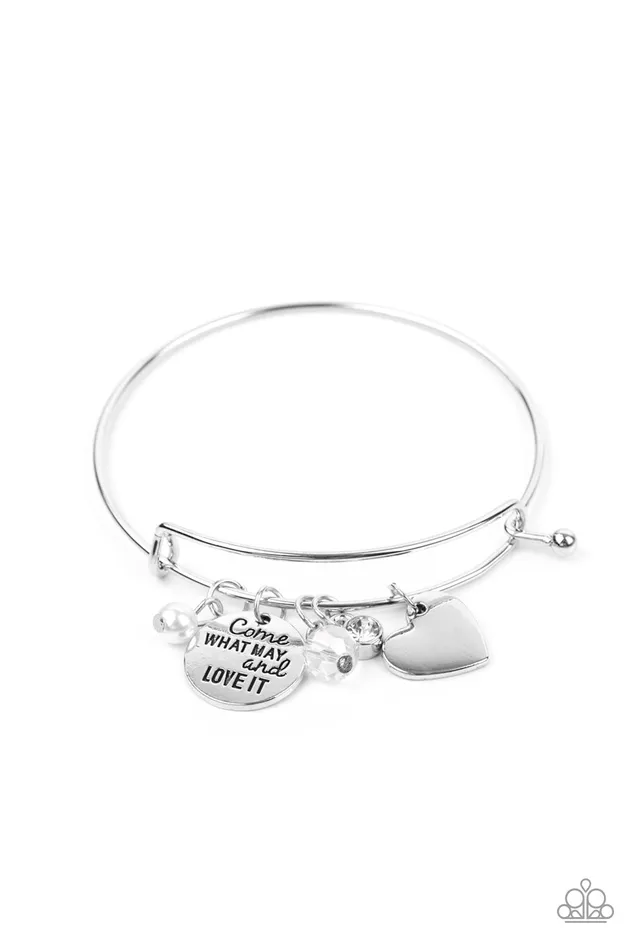 Paparazzi Accessories Rings Come What May and Love It White
