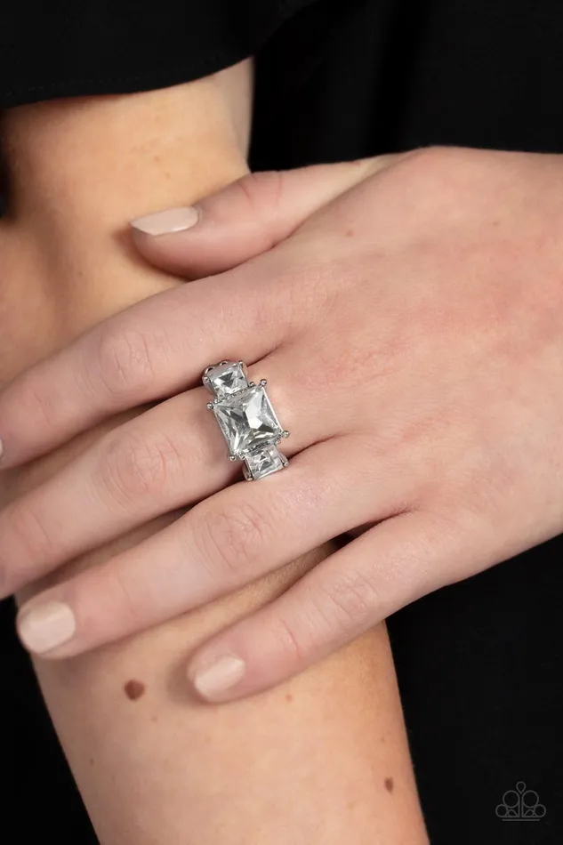 Paparazzi Accessories Rings Treasured Twinkle White