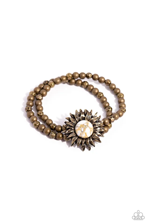 Paparazzi Accessories Sunflower Serenity Brass Rings