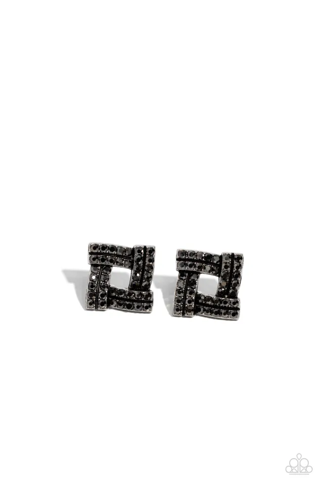 Paparazzi Accessories Times Square Scandalous Silver Earrings