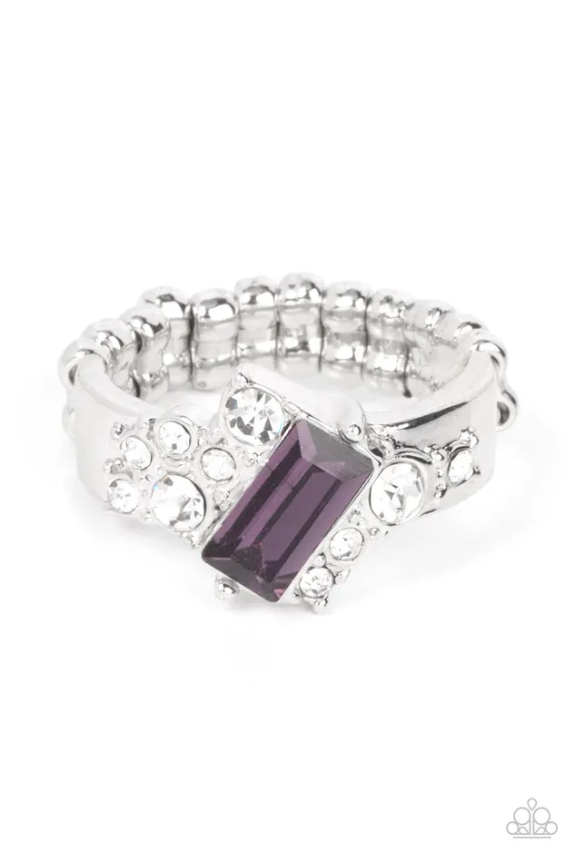 Paparazzi Accessories Tip the Balance Purple Earrings
