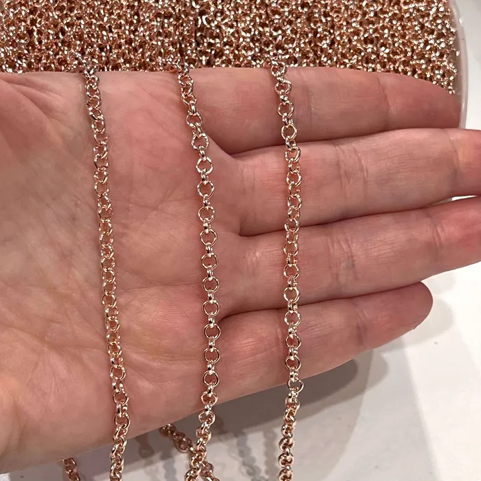 Peppy Beads 165 Foot Bulk3mm Rose Gold Chain Rose Gold Plated Chain Rose Gold Plated Earrings Peppy Beads 165 Foot Bulk3mm Rose Gold Chain Rose Gold Plated Chain Rose Gold Plated Earrings