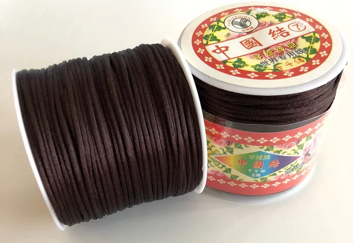 Peppy Beads Brown Rattail Cord Kumihimo Cord Satin Silk Cord Satin Nylon Cord Macrame Knotting DIY Beading String Thread Cording 15mm Earrings Peppy Beads Brown Rattail Cord Kumihimo Cord Satin Silk Cord Satin Nylon Cord Macrame Knotting DIY Beading String Thread Cording 15mm Earrings