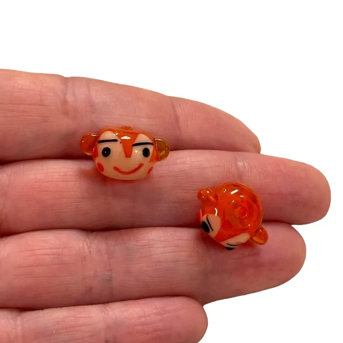 Peppy Beads Charm Necklaces Hand Made Murano Glass Monkey Charm