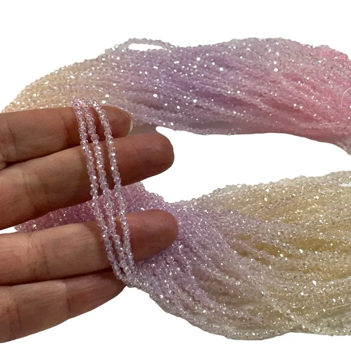 Peppy Beads Earrings 1mm Crystal rondelle beads strand 160 pcs PBC1C68