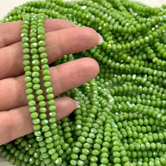 Peppy Beads Earrings 4mm Crystal rondelle beads strand 115 pcs PBC4C129