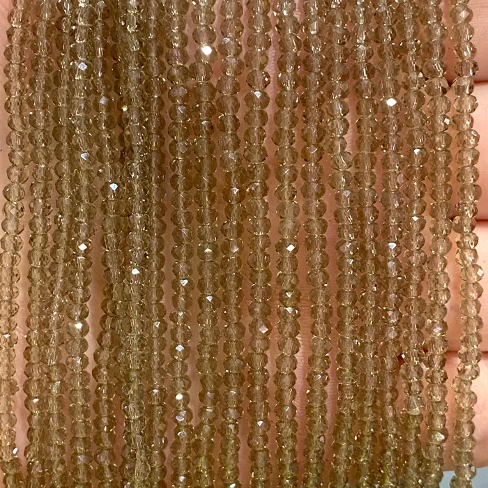 Peppy Beads Earrings Crystal faceted rondelle 2mm Beads PBC2C54
