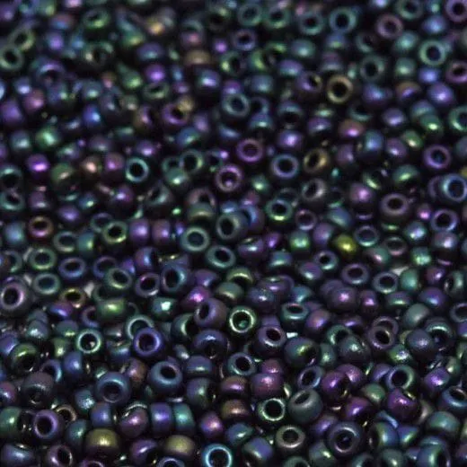 Peppy Beads Earrings Miyuki Seed Beads 110 Matted Metallic Aubergine Iris 2073 NEW Peppy Beads Earrings Miyuki Seed Beads 110 Matted Metallic Aubergine Iris 2073 NEW