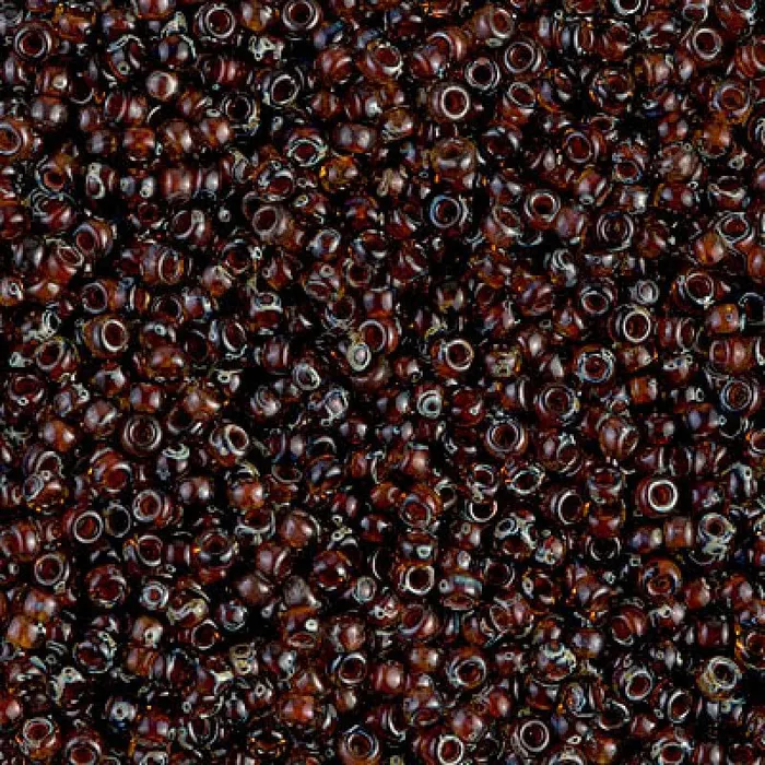 Peppy Beads Earrings Miyuki Seed Beads 110 Picasso Transparent Dark Amber 4502NEW Peppy Beads Earrings Miyuki Seed Beads 110 Picasso Transparent Dark Amber 4502NEW