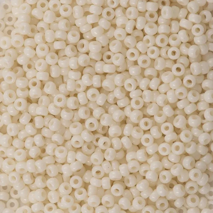 Peppy Beads Earrings Miyuki Seed Beads 150 0491 Opaque Ivory 10 Gr